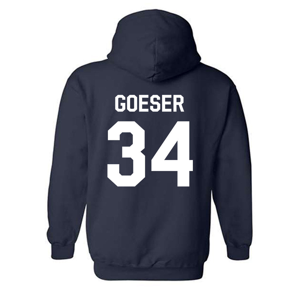 AU - NCAA Baseball : Cole Goeser - Classic Shersey Hooded Sweatshirt-1