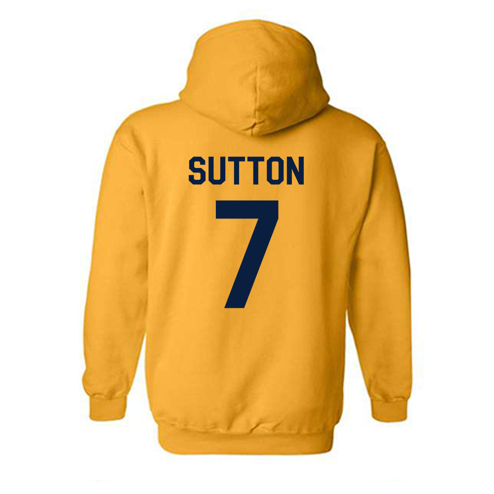AU - NCAA Baseball : Jack Sutton - Classic Shersey Hooded Sweatshirt-1