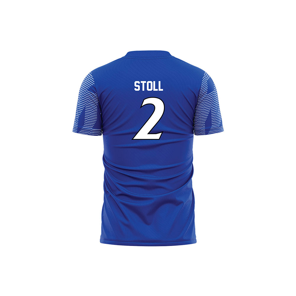 UNC Asheville - NCAA Women's Soccer : Campbell Stoll - Blue Volleyball Jersey-1