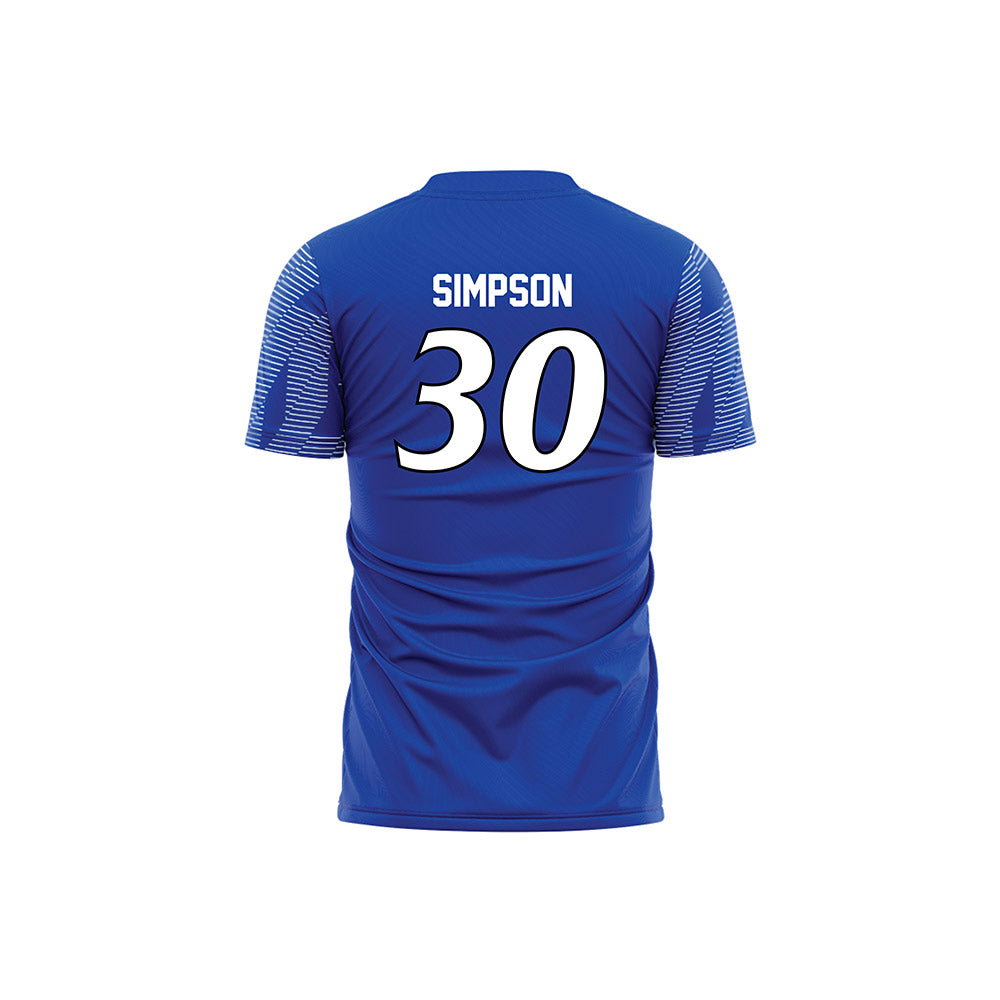 UNC Asheville - NCAA Women's Soccer : Olivia Simpson - Blue Volleyball Jersey-1