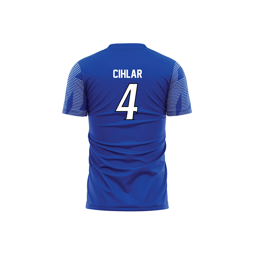 UNC Asheville - NCAA Women's Soccer : Makayla Cihlar - Blue Volleyball Jersey-1