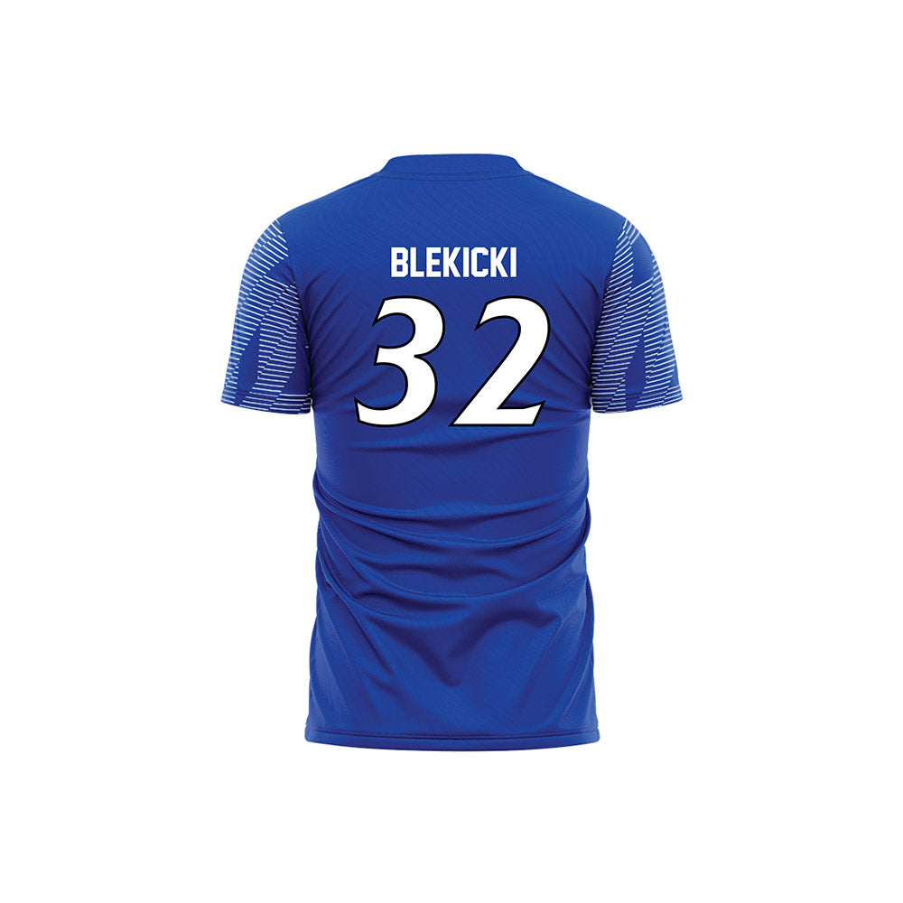 UNC Asheville - NCAA Women's Soccer : Georgia Blekicki - Blue Volleyball Jersey-1