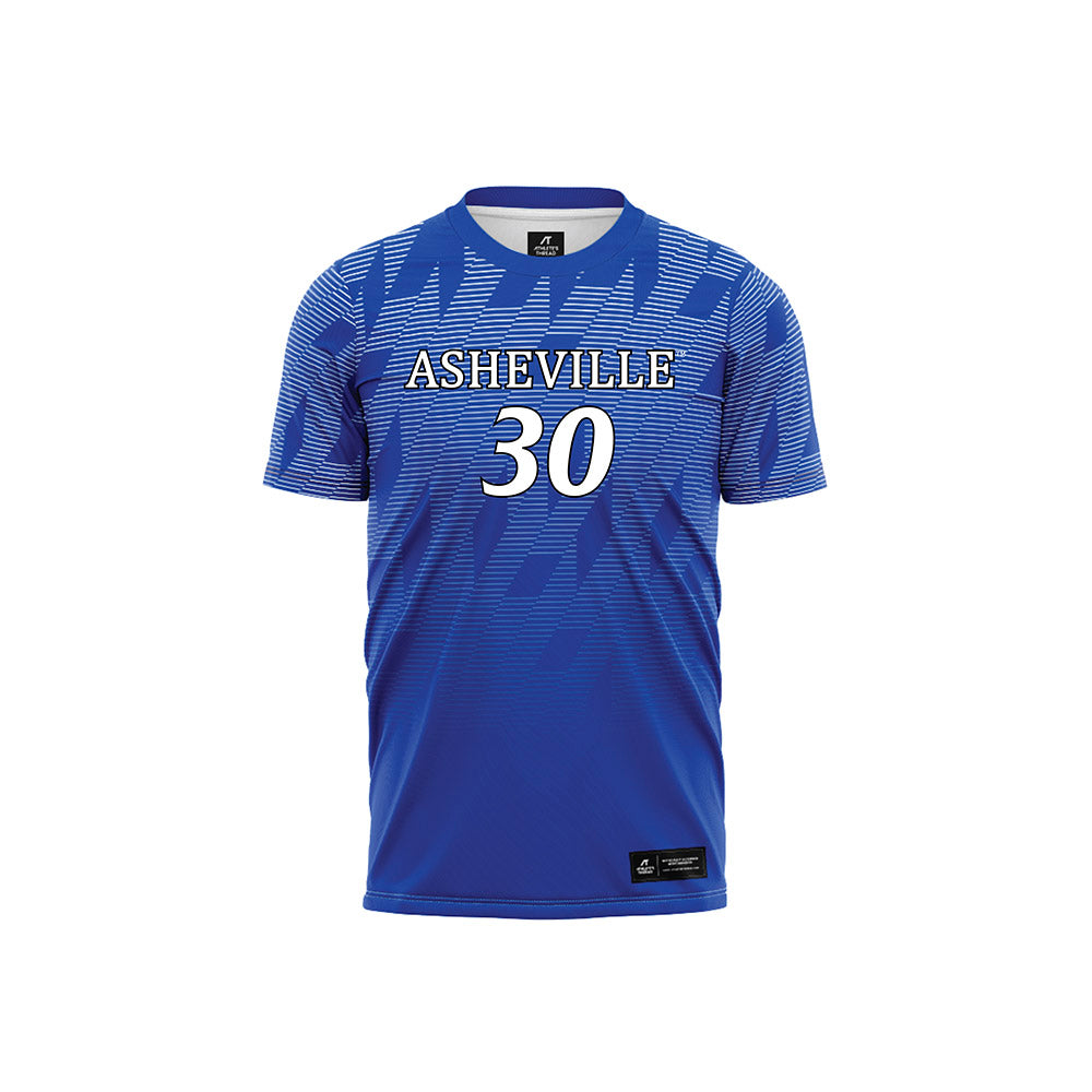 UNC Asheville - NCAA Women's Soccer : Olivia Simpson - Blue Volleyball Jersey-0