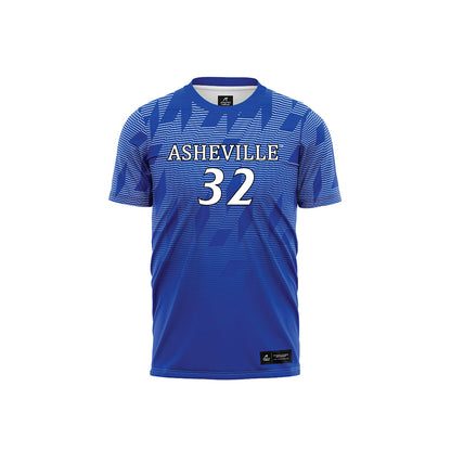 UNC Asheville - NCAA Women's Soccer : Georgia Blekicki - Blue Volleyball Jersey-0