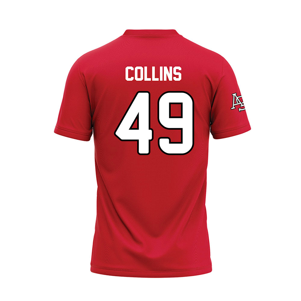 Arkansas State - NCAA Baseball : Tate Collins - Red Baseball Jersey-1