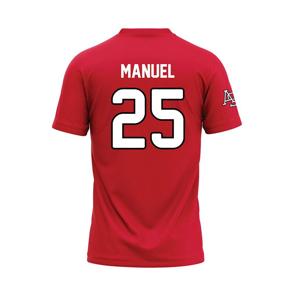Arkansas State - NCAA Baseball : Cole Manuel - Red Baseball Jersey-1
