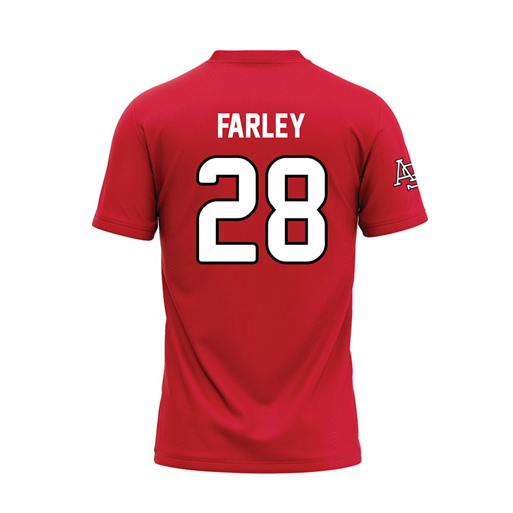 Arkansas State - NCAA Baseball : Dylan Farley - Red Baseball Jersey-1