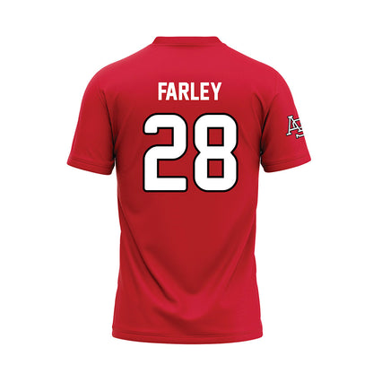 Arkansas State - NCAA Baseball : Dylan Farley - Red Baseball Jersey-1