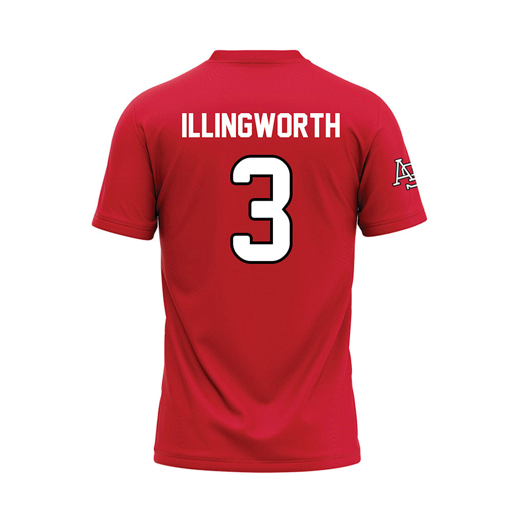 Arkansas State - NCAA Baseball : Jackson Illingworth - Red Baseball Jersey-1