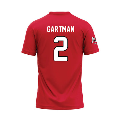 Arkansas State - NCAA Baseball : Andrew Gartman - Red Baseball Jersey-1