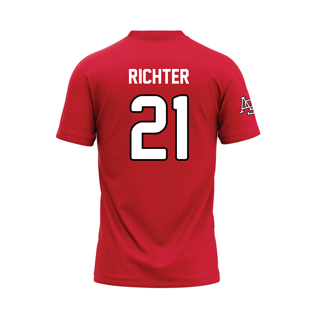 Arkansas State - NCAA Baseball : Chase Richter - Red Baseball Jersey-1