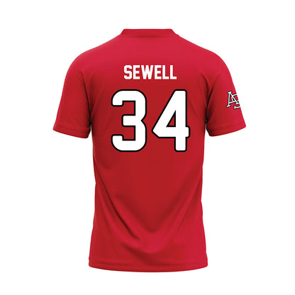 Arkansas State - NCAA Baseball : Isaac Sewell - Red Baseball Jersey-1