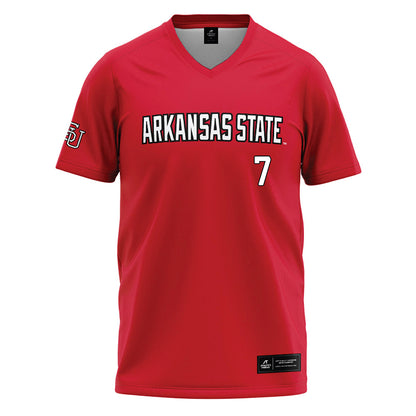 Arkansas State - NCAA Baseball : Cason Campbell - Red Baseball Jersey