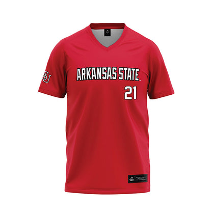 Arkansas State - NCAA Baseball : Chase Richter - Red Baseball Jersey-0