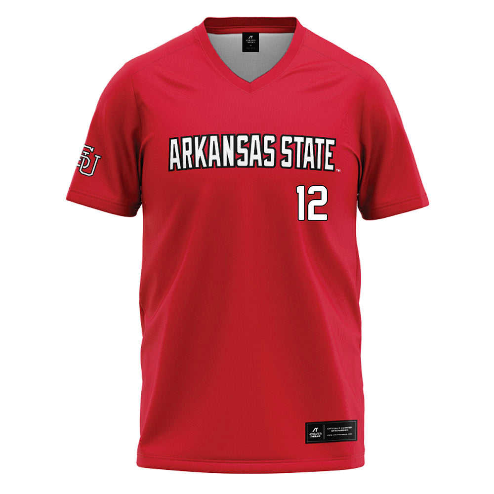 Arkansas State - NCAA Baseball : Patrick Engskov - Red Baseball Jersey