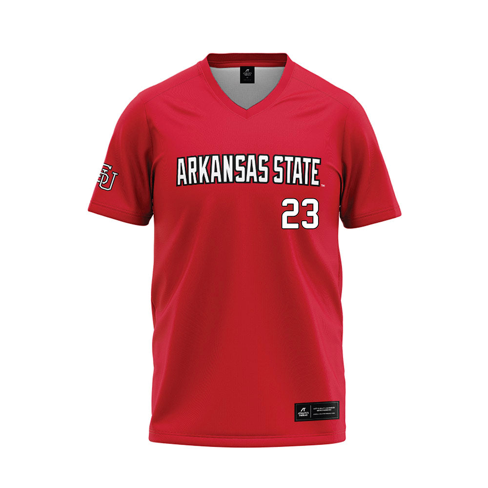 Arkansas State - NCAA Baseball : Tyler Herb - Red Baseball Jersey-0