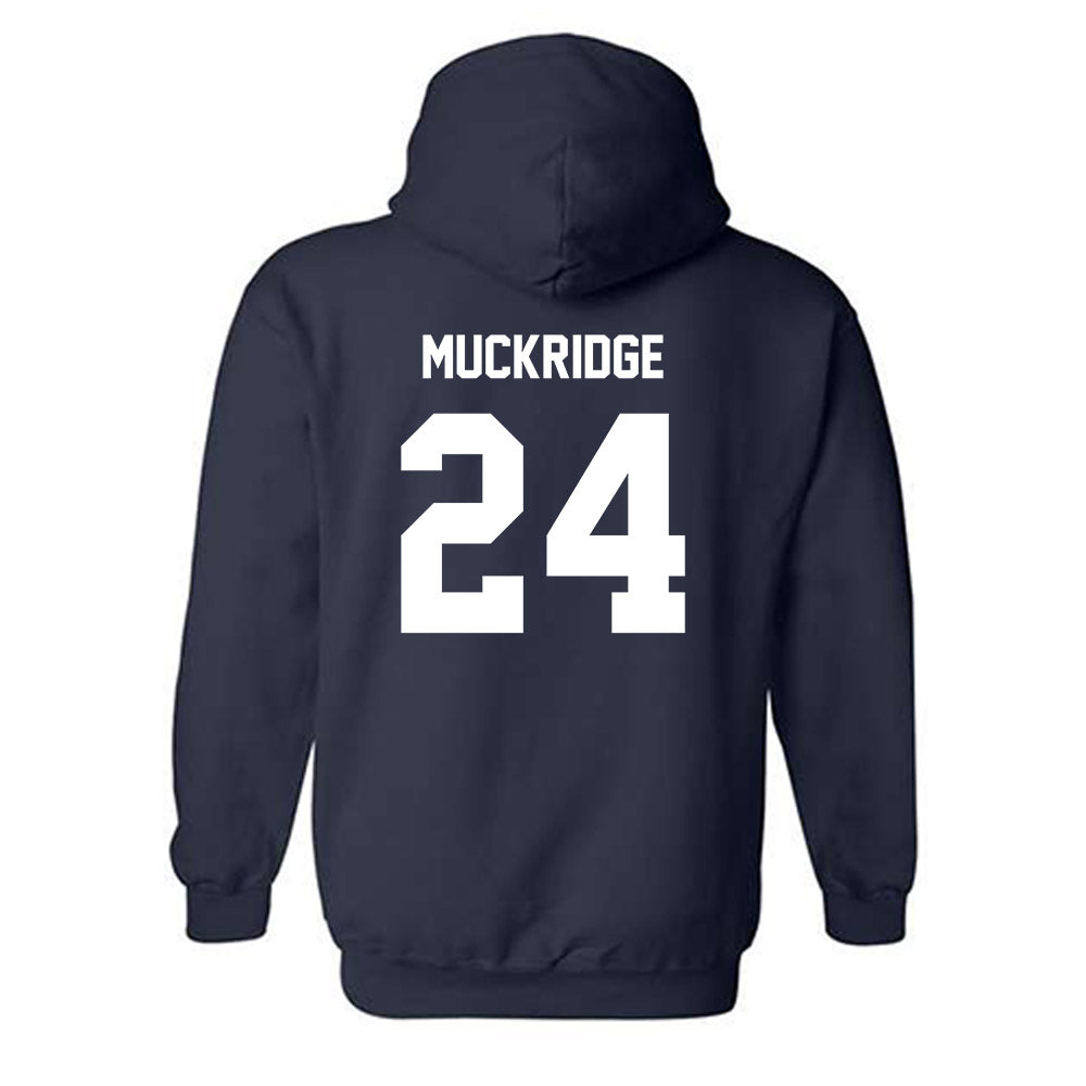 BU - NCAA Men's Soccer : Evan Muckridge - Classic Fashion Shersey Hooded Sweatshirt-1
