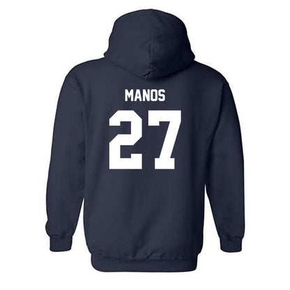 Butler - NCAA Baseball : JJ Manos - Classic Fashion Shersey Hooded Sweatshirt-1