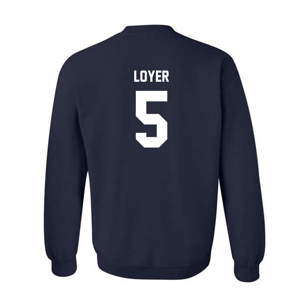 BU - NCAA Women's Volleyball : Jersey Loyer - Classic Fashion Shersey Crewneck Sweatshirt-1
