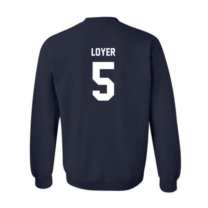 BU - NCAA Women's Volleyball : Jersey Loyer - Classic Fashion Shersey Crewneck Sweatshirt-1