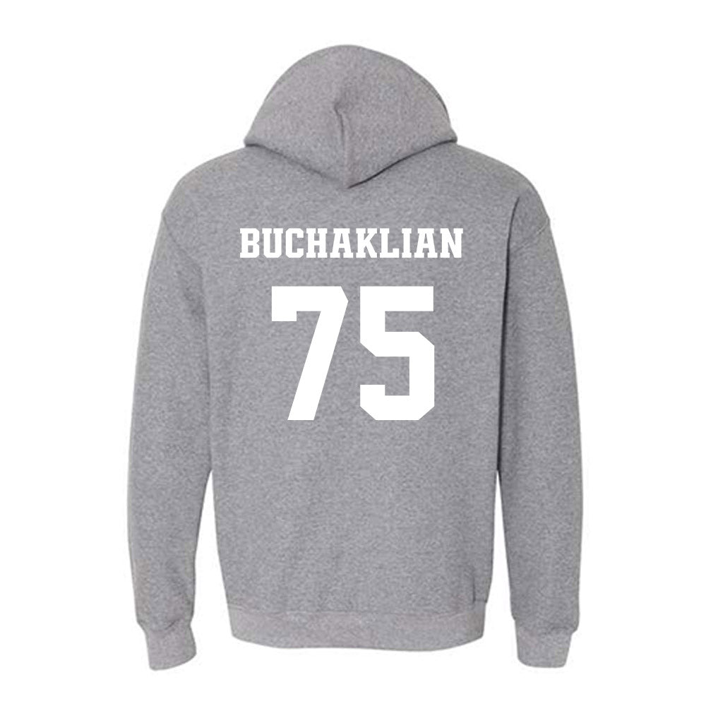 BU - NCAA Football : kevork buchaklian - Classic Fashion Shersey Hooded Sweatshirt-1