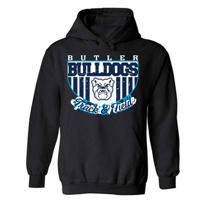 Butler - NCAA Men's Track & Field : Sam Long - Classic Fashion Shersey Hooded Sweatshirt-0