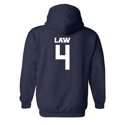 BU - NCAA Softball : Paxton Law - Classic Fashion Shersey Hooded Sweatshirt-1