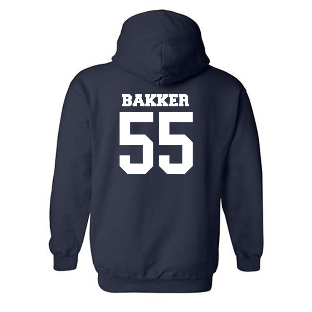 BU - NCAA Football : Wyatt Bakker - Classic Fashion Shersey Hooded Sweatshirt-1