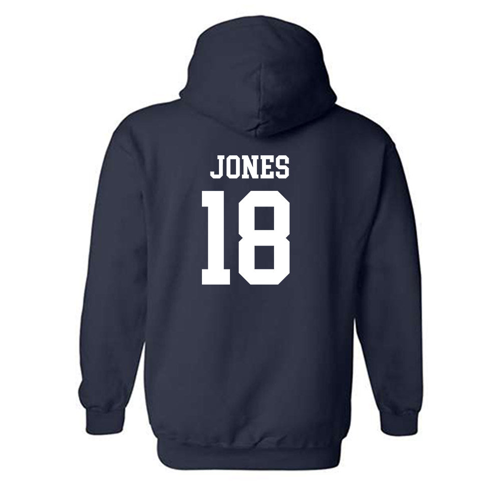 BU - NCAA Football : Luke Jones - Classic Shersey Hooded Sweatshirt-1