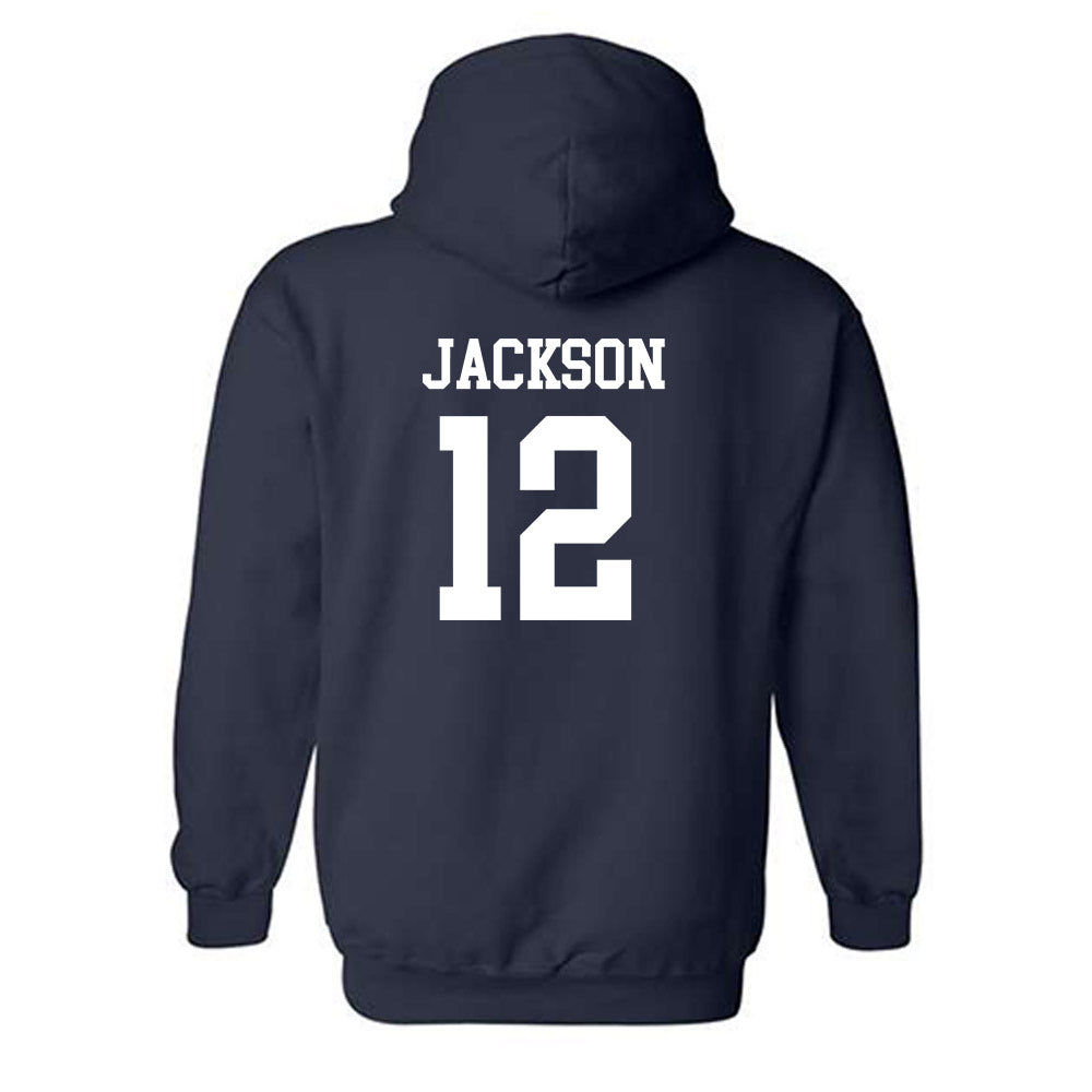 BU - NCAA Women's Basketball : Saniya Jackson - Classic Shersey Hooded Sweatshirt-1