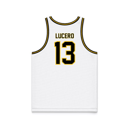 PLU - NCAA Men's Basketball : Logan Lucero - White Basketball Jersey-1