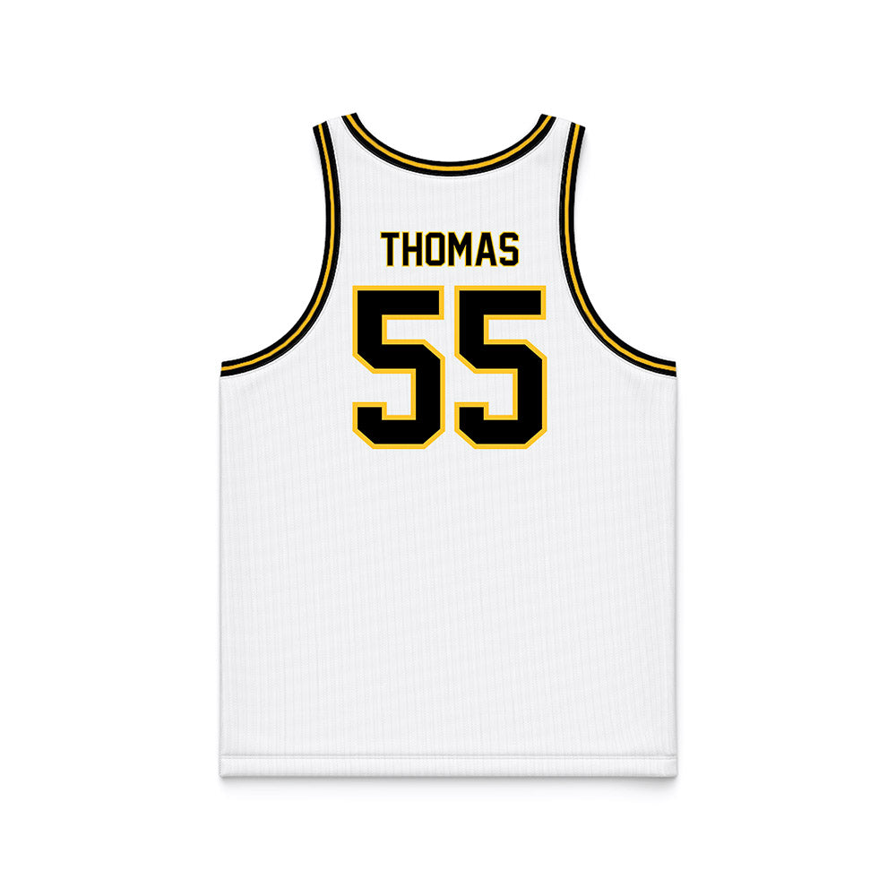 PLU - NCAA Men's Basketball : Christian Thomas - White Basketball Jersey-1