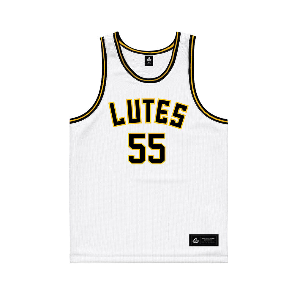PLU - NCAA Men's Basketball : Christian Thomas - White Basketball Jersey-0