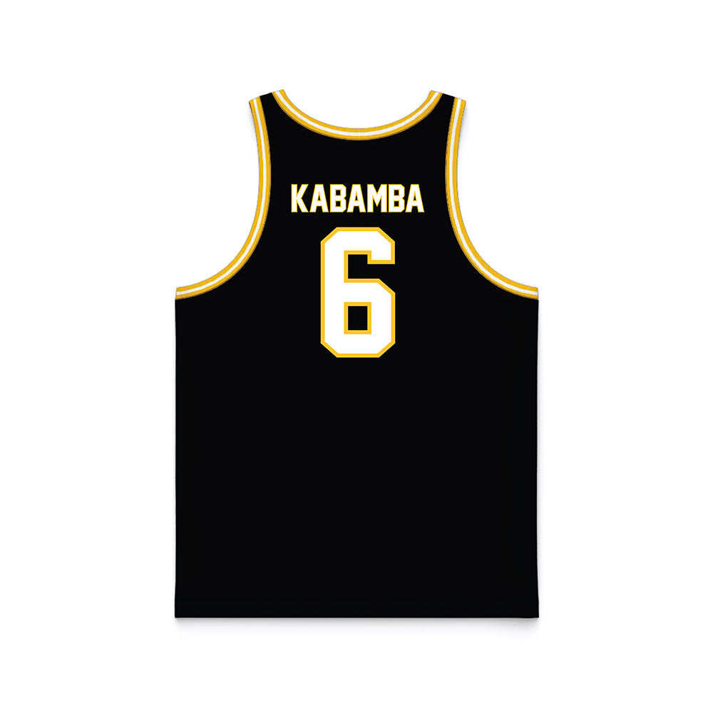 PLU - NCAA Men's Basketball : Daniel Kabamba - Black Basketball Jersey-1