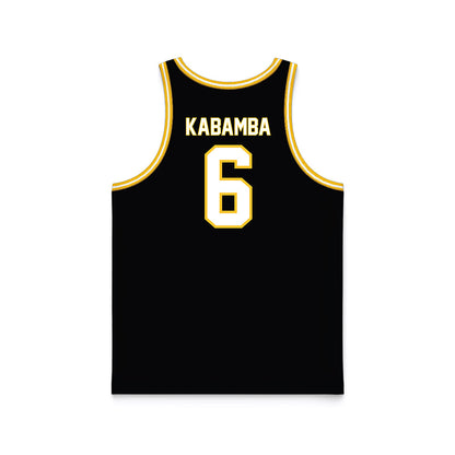 PLU - NCAA Men's Basketball : Daniel Kabamba - Black Basketball Jersey-1