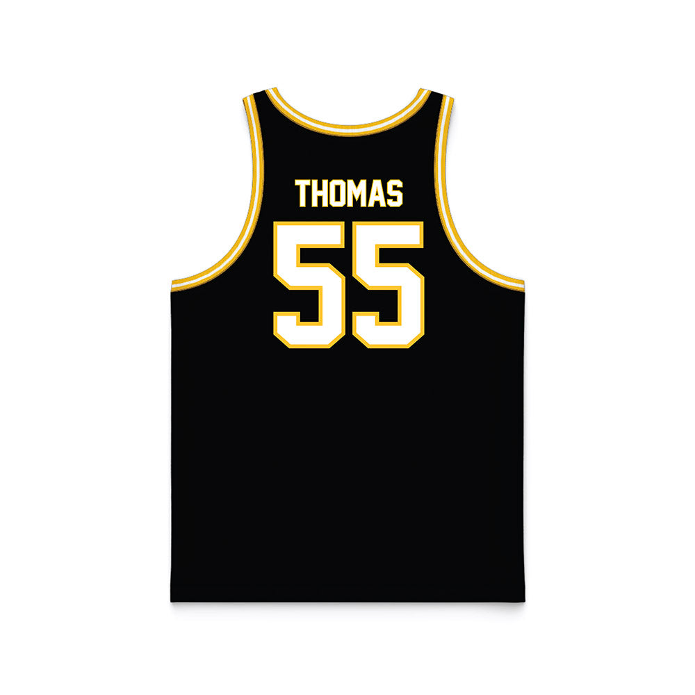 PLU - NCAA Men's Basketball : Christian Thomas - Black Basketball Jersey-1