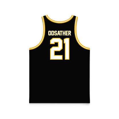 PLU - NCAA Men's Basketball : Dane Odsather - Black Basketball Jersey-1