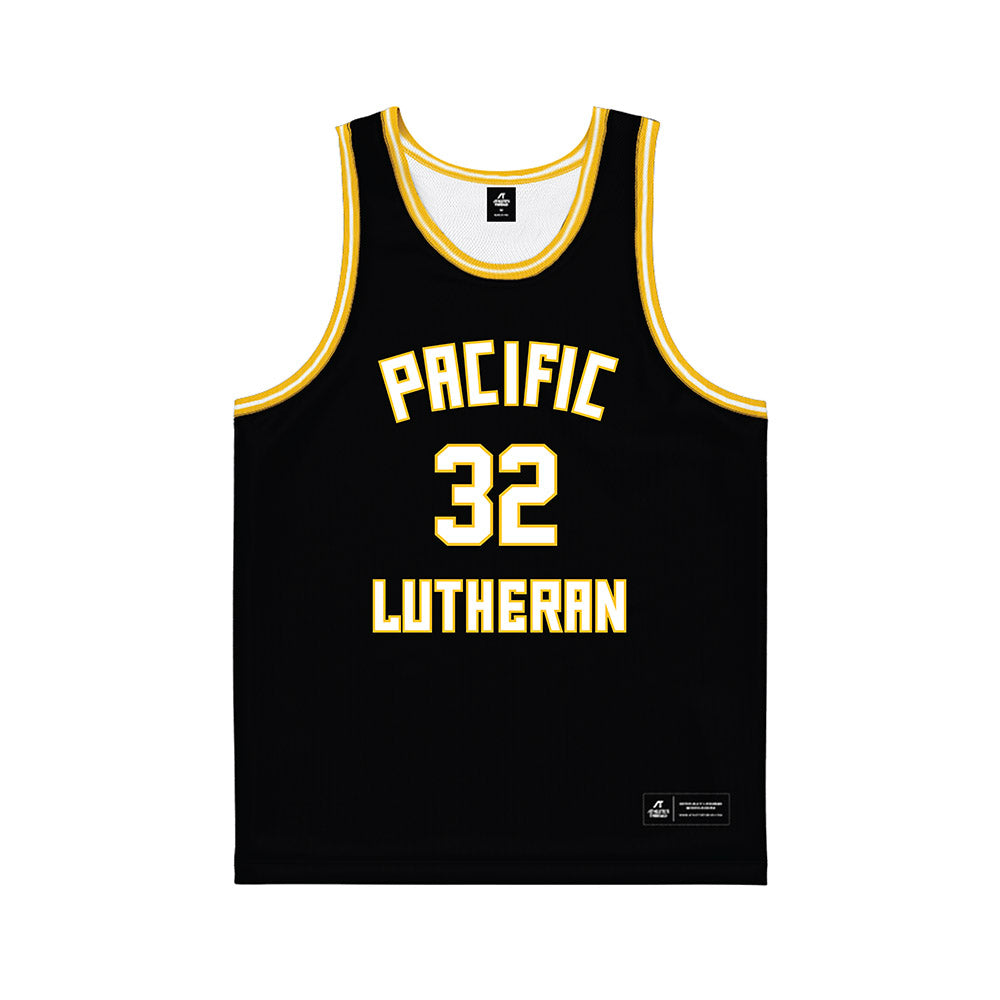 PLU - NCAA Men's Basketball : Nathan Moore - Black Basketball Jersey-0