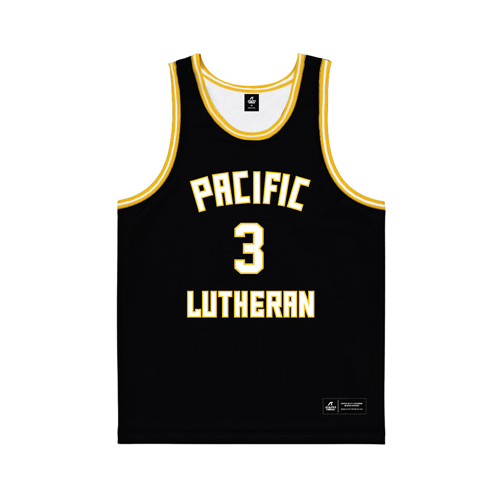 PLU - NCAA Men's Basketball : Dominic Perasso - Black Basketball Jersey