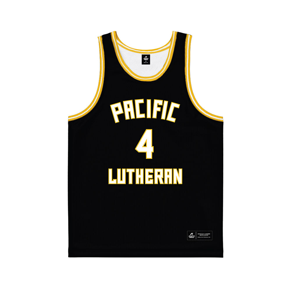 PLU - NCAA Men's Basketball : Caleb Berry - Black Basketball Jersey
