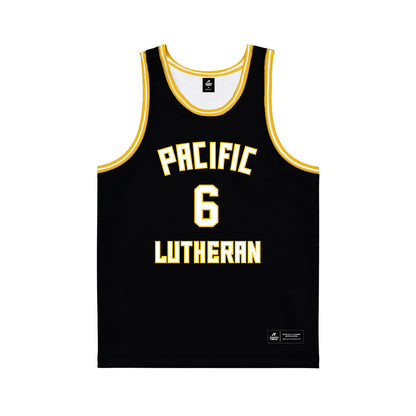 PLU - NCAA Men's Basketball : Daniel Kabamba - Black Basketball Jersey-0
