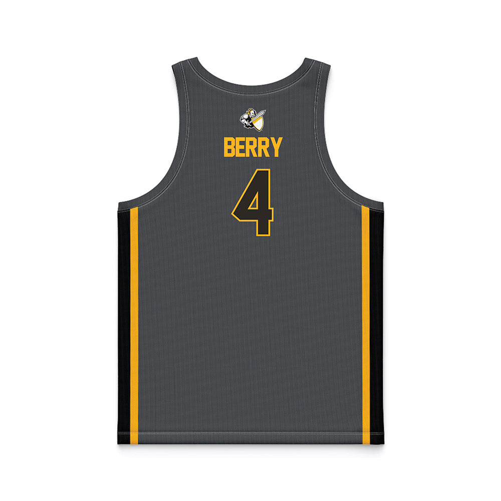 PLU - NCAA Men's Basketball : Caleb Berry - Grey Basketball Jersey