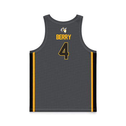 PLU - NCAA Men's Basketball : Caleb Berry - Grey Basketball Jersey
