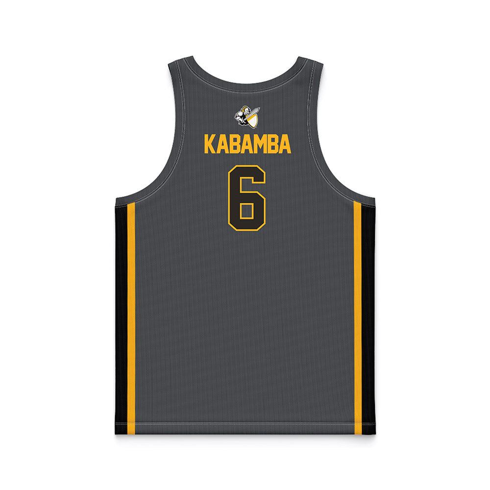 PLU - NCAA Men's Basketball : Daniel Kabamba - Grey Basketball Jersey-1