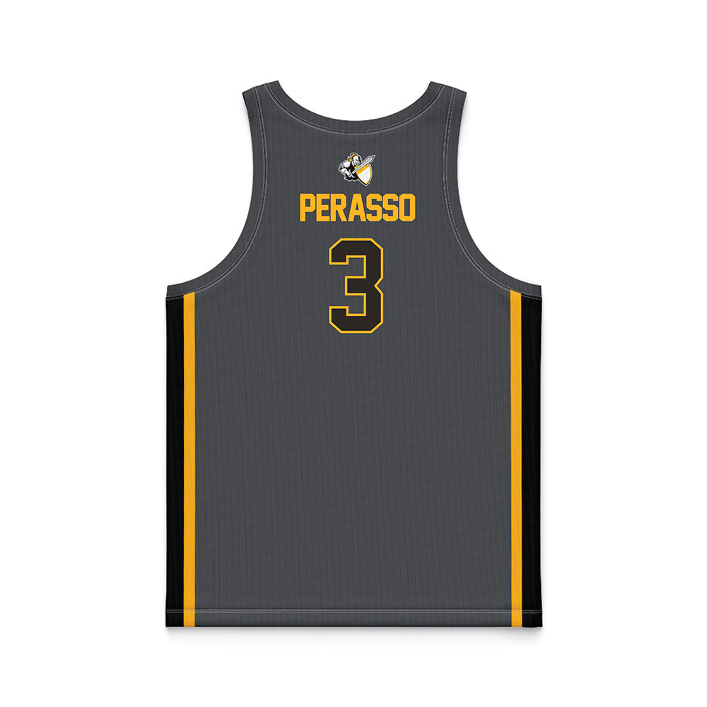 PLU - NCAA Men's Basketball : Dominic Perasso - Grey Basketball Jersey