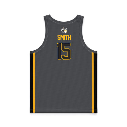 PLU - NCAA Men's Basketball : Henry Smith - Grey Basketball Jersey-1