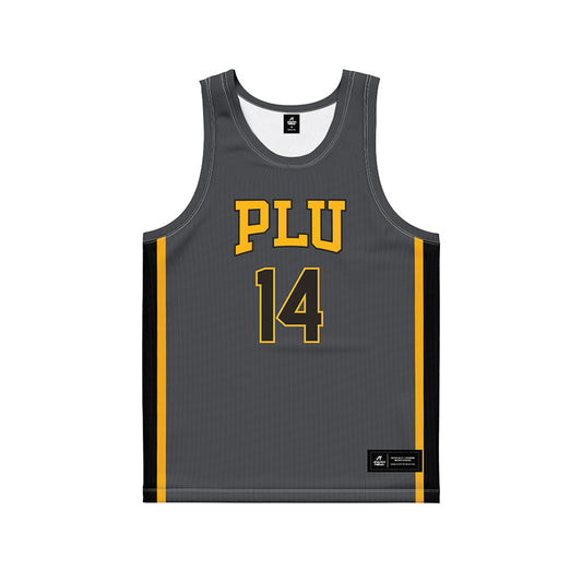 PLU - NCAA Men's Basketball : Cameron Rice - Grey Basketball Jersey-0