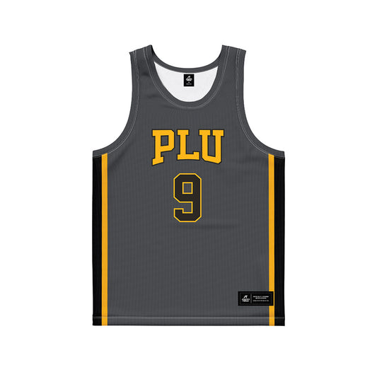 PLU - NCAA Men's Basketball : Hunter Frates - Grey Basketball Jersey-0
