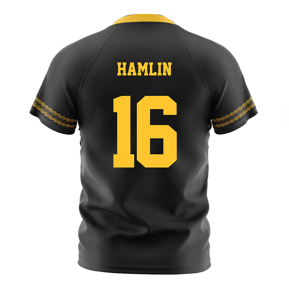 PLU - NCAA Men's Soccer : Elijah Hamlin - Black Soccer Jersey-1