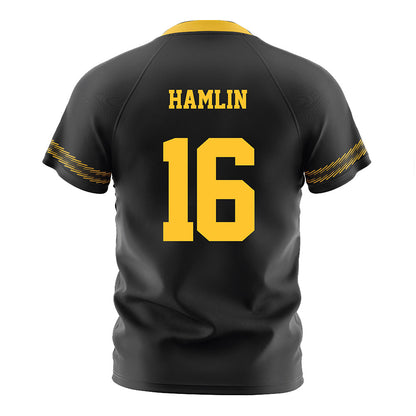 PLU - NCAA Men's Soccer : Elijah Hamlin - Black Soccer Jersey-1